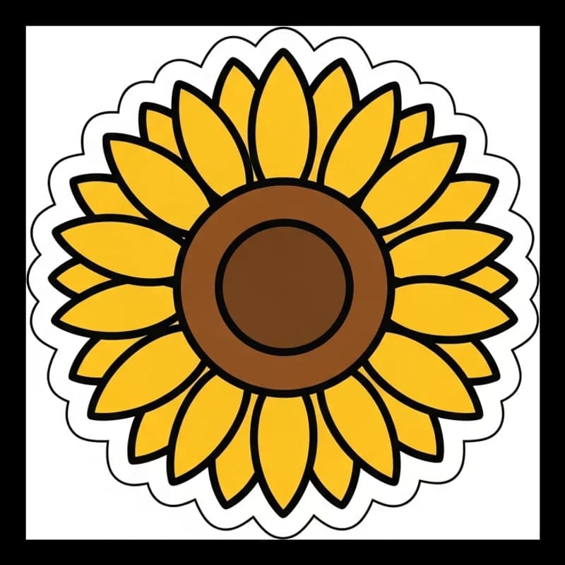 Sonnenblume-XL — Aufkleber