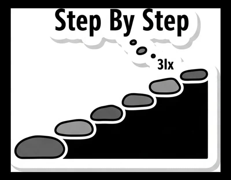 Step-By-Step — Aufkleber